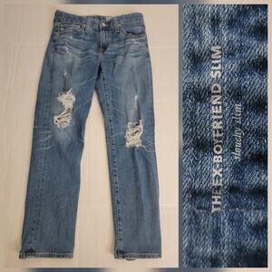 Adriano Goldschmied Jeans Womens Sz 25 The Ex-Boyfriend Slim Slouchy Distressed